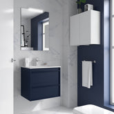 Mueble de baño ATTILA 60 cm - 2 cajones - Lavabo - BañoClick